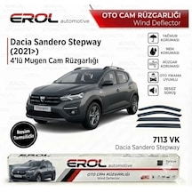 Dacia Stepway Sandero 2021 4'lü Cam Rüzgarlığı Siyah