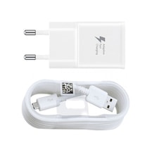 Samsung Uyumlu Micro Usb Hızlı Seyahat Şarj Aleti Ve Data Kablosu -Beyaz (505668030)