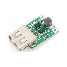 Dc 5v 1200 Ma Usb Çıkışı Voltaj Yükseltici Regülatör Kartı - Step Up - 5 Adet