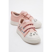 Mnpc Kız Çocuk Pudra Kedili Sneaker Ayakkabı 25y3a10011173 Pudra