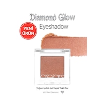 Yoğun Işıltılı Jel Yapılı Tekli Far Diamond Glow Eyeshadow 02 Red Diamond Diğer