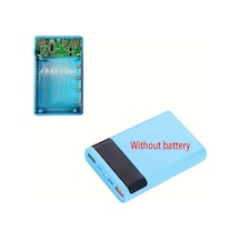 Boatshop1 Mavi 1 Bilgisayar 4x18650 15000mah Cift Usb Cikisli Tasinabilir Dayanikli Pil Kutusu Guc Kaynagi
