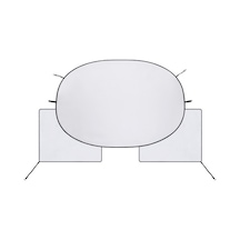 Araba Güneşliği Ön Kapak Güneş Koruyucu Isı Kalkanı Gümüş Vinil