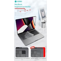 Premium Coteci Macbook Pro M1 14/16 Silikon Klavye Koruyucu Pratik Ürün Dizüstü Örtü