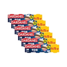 Dardanel Ton Balığı 4x75 Gr Ayçiçek Yağlı X 6 Adet