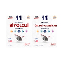 Limit 2027 11. Sınıf Biyoloji + Türk Dili Ve Edebiyatı Soru Bankası Seti 2 Kitap Maarif Model