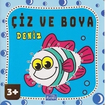 Çiz ve Boya - Deniz- Parıltı Yayınları