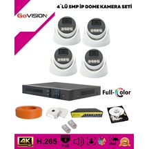 4'lü 5mp 4k Ultra İp Kamera Seti