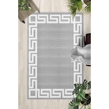 Kaymaz Taban Yıkanabilir Halı Mutfak, Salon, Yatak Odası İçin Modern Dijital Baskı Halı Slnhal105 - 454 Çok Renkli