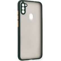 Samsung Galaxy Uyumlu A11 Kılıf Montreal Silikon Kapak - Yeşil Bzsxx00 1