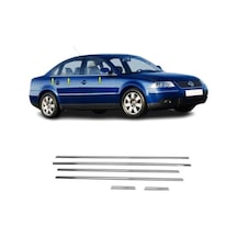 Vw Passat 3B Krom Cam Çıtası 1996-2005 6 Parça Paslanmaz Çelik N11.4826