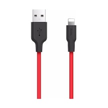 Hoco X21 Usb To Lightning 2A Silikon Hızlı Şarj Ve Data Kablosu