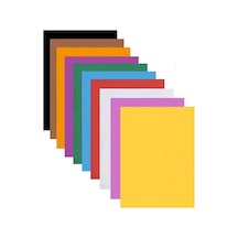 Artlantis Renkli Mukavva 10 Renk 50x70 Cm 1 Paket Sert Renkli Karton 1.0 Mm Okul Okul Öncesi Anasınıfı Hobi Etkinlik