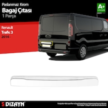 S-Dizayn Renault Trafic Krom Bagaj Çıtası Çift Kapılı 2014 Üzer