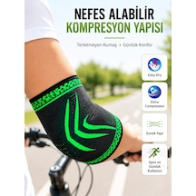 Trendexa Mey İthalat Spor Dirsekliği Dirsek Koruyucu Kompresyonlu Nefes Alabilir Esnek Destek Bandajı