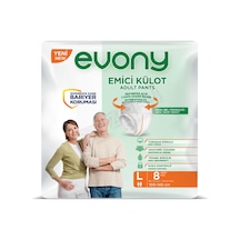 Evony Emici Külot Unisex L Boy 8'li Diğer