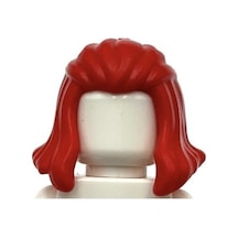 Minifigür Parçaları: Saç - Hair: Minifigürler Için Orta Uzunlukta Kulak Arkasına Taranmış Saç Modeli