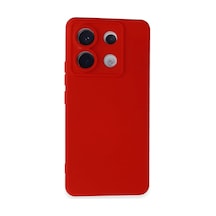 Xiaomi Redmi Note 13 Pro 5g Kılıf Nano İçi Kadife Silikon - Kırmızı 0.2M-Çok Renkli