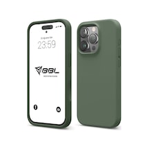 iPhone 15 Pro İle Uyumlu Kılıf İnce Ve Dayanıklı Sıvı Silikon 3 Katmanlı Tam Kaplamalı Şık Yumuşak Jel Hissi Yüksek Kalite Kauçuk Telefon Kılıfı Mat Yeşil Sku: Zeusb0fm89xhqc