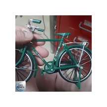 Vintage Yeşil Bisiklet Model Yapı Kiti, Gerçekçi Mini Replika, Yetişkinler İçin