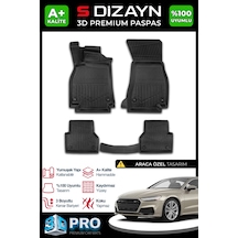 S-dizayn Audi A7 3d Pro Havuzlu Paspas 2018 Üzeri A+ Kalite