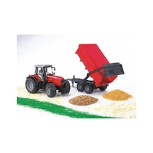 Bruder Massey Ferguson 7480 Traktör & Römork 02045.