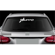 Fiat Punto Araba Arka Cam Sticker Yapıştırma