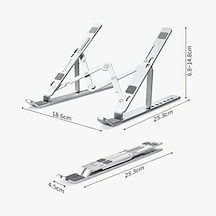 Ht-119 Katlanır Laptop Ve Tablet Standı, Siyah