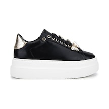 Tamer Tanca Kadın Suni Deri Siyah Analin Sneakers & Spor Ayakkabı 1009 2210 Bn Ayk Sk25-26 Sıyah Anl Siyah