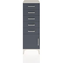 Hyperion Dolap 5 Çekmeceli Tek Kapaklı 44x44x134 Aytaşı-antrasit Aytaşı