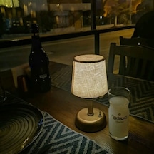 Riolight Retro,rustik,vintage Ledli Pilli Abajur Gece Lambası