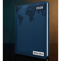 Bk Gift Kişiye Özel İsimli Termo Sert Kapak 2026 Lacivert Ajanda -16, Öğretmenler Günü Hediyesi, Yeni İş Hediyesi 35286 Bk Gift Renkli