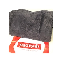 Padişah Desenli Siyah Çift Kişilik Battaniye Siyah