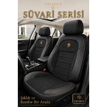 Vw Bora 1998-2004 Uyumlu Süvari Serisi 2+1 Ticari Tay Tüyü Siyah Kahve Koltuk Kılıfı