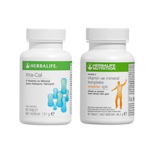 Herbalife Xtra-Cal 90 Tablet + Erkekler İçin Vitamin Mineral Kompleks 60 Tablet