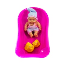Oyuncak Bebek Küvetli Aksesuarlı Et Bebek Set