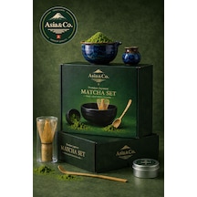 Asia & Co. Geleneksel Japon Matcha Seti - Bambu Whisk Ve Matcha Kasesi