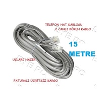 15 Metre Modem Duvar Arasi Internet Hat Kablosu