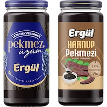Ergül Üzüm Ve Harnup Keçiboynuzu Pekmezi 600 Gr Cam 2 Li Set