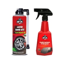 Gd24 Lastik Tamir Kiti 450 Ml Gd24 Lastik Parlatıcı 500 Ml