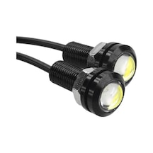 Yeşil Kartal Gözü Led 12V 2 Adet - Gündüz Farı