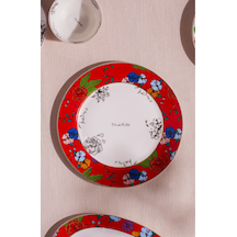 Karaca Frida Servis Tabağı Kırmızı 27 Cm