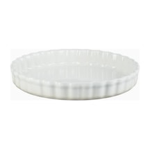 Le Creuset Seramik Lüks Tasarım Tart Kalıbı 28 Cm Krem