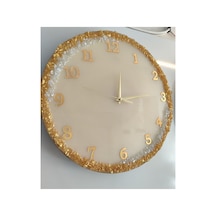 40 Cm Dekoratif Duvar Saati Krem Krem