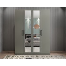 Bevel 4 Kapaklı Gizli Çekmeceli Gardırop F 160 Cm- Montaj Dahil