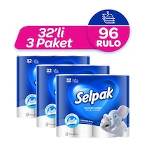 Selpak® Süper Soft Üç Katlı Tuvalet Kağıdı 3 x 32 Rulo