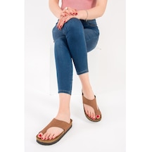 Fox Shoes Taba Kadın Terlik D777812002