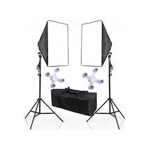 Fototek 50 x 70 CM 4 Duylu Çantalı Softbox Sürekli Işık Seti
