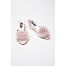 Gc Kaz Tüyü Yüksek Feta Bayan Terlik 170 Ekru