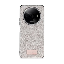 Onegif Xiaomi Redmi A3 4g Uyumlu Bright Simli Kapak - Gold